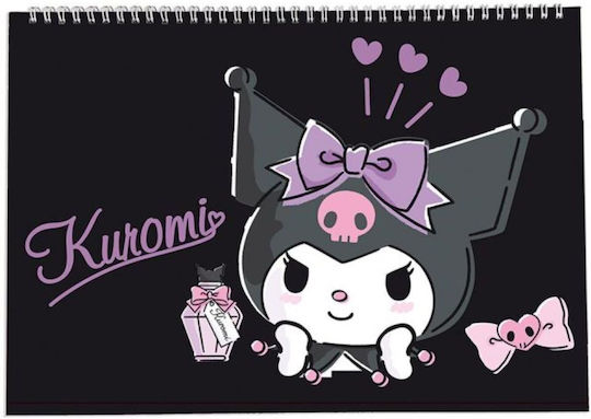 Блок За Рисуване Graffiti Kuromi 23x33см 30 Листа Лилав 25218b
