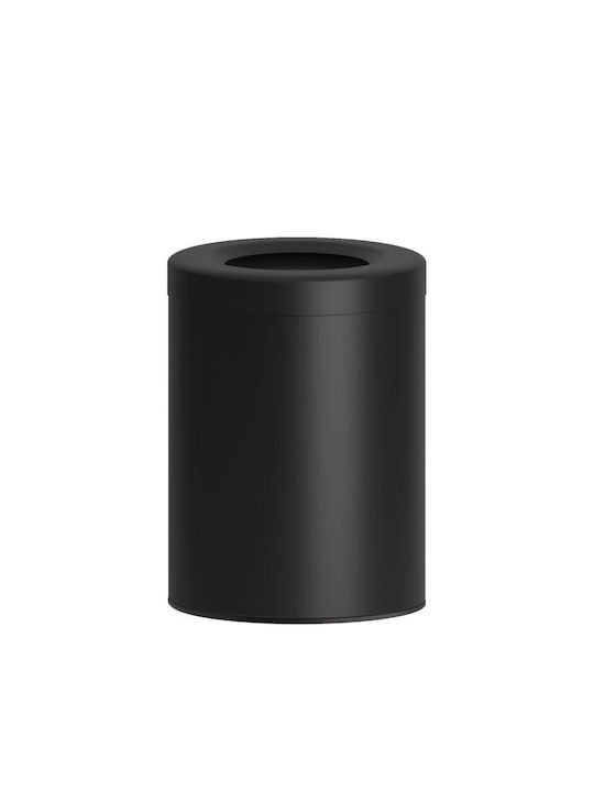Pam & Co Coș Metalic De Gunoi De Birou 12 L Negru 25x25x30cm