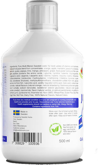 Swedish Nutra Joint Biotics Besondere Nahrungsergänzungsmittel für die Gesundheit der Gelenke 500ml Natürliche Beere