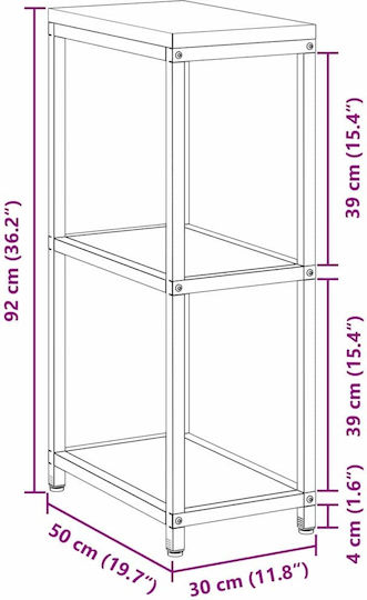 Bodenmontierter Küchenschrank Weiß 60x50x92cm
