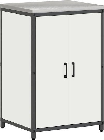 vidaXL Boden-Küchenschrank Weiß 210x50x92cm