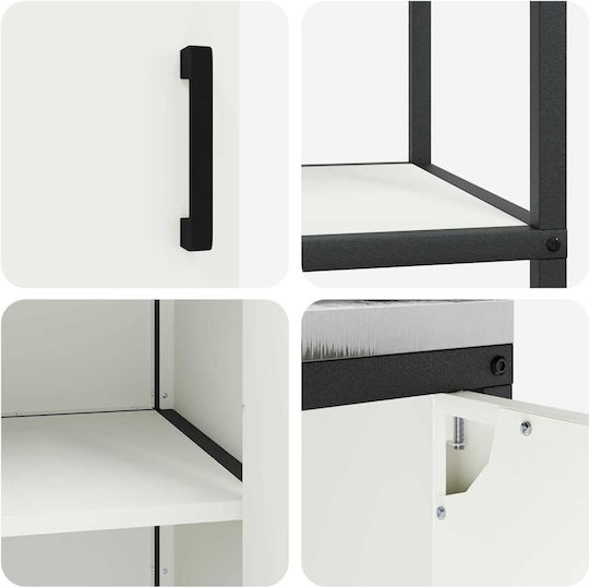 vidaXL Boden-Küchenschrank Weiß 210x50x92cm