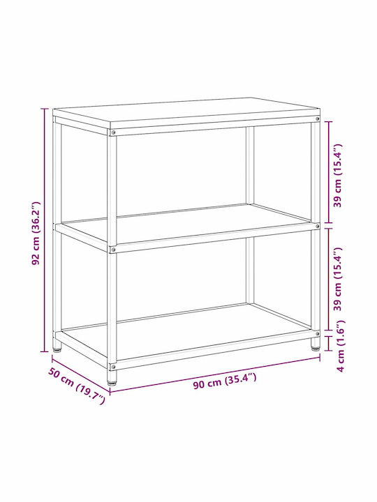 Bodenmontierter Küchenschrank Grün 90x50x92cm