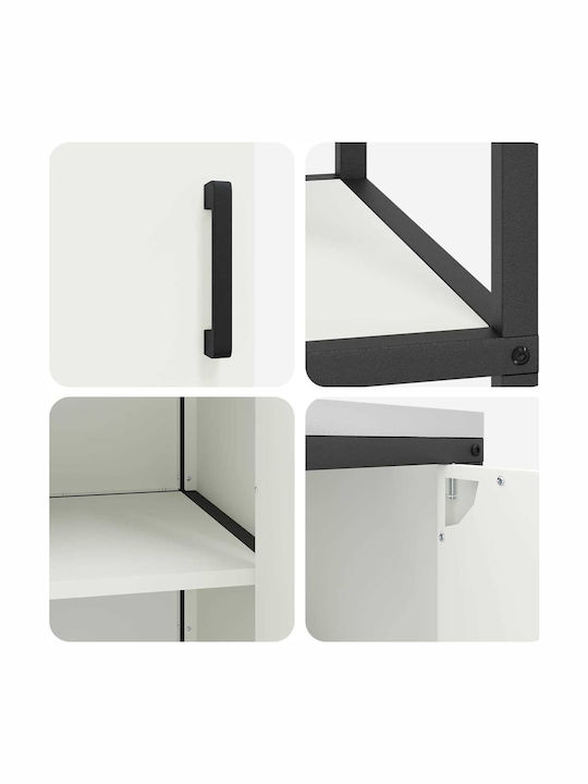 vidaXL Boden-Küchenschrank Weiß 180x50x92cm