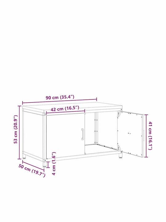 Vidaxl Кухненски Шкаф За Съхранение Маслиненозелен 60 X 50 X 92 См
