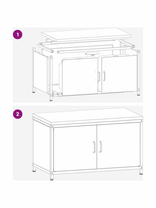 Vidaxl Кухненски Шкаф За Съхранение Маслиненозелен 60 X 50 X 92 См