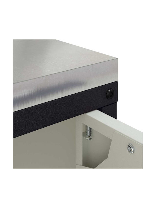 Vidaxl Kitchen Storage Cabinet White 60 X 50 X 92 Cm Steel