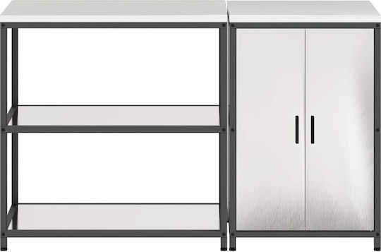 Dulap De Bucătărie De Pardoseală Alb 150x50x92cm