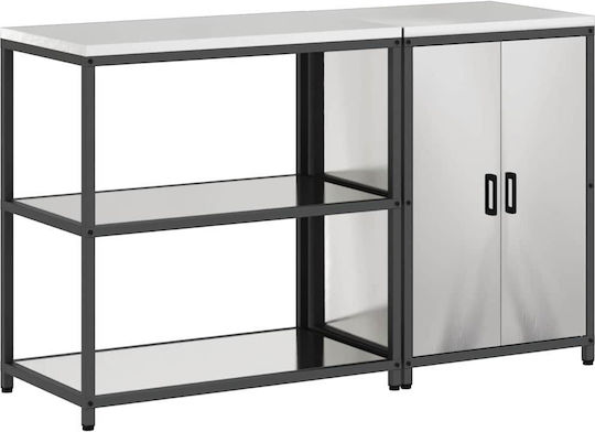 Dulap De Bucătărie De Pardoseală Alb 150x50x92cm