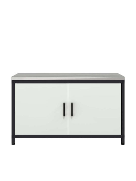 Vidaxl Kitchen Storage Cabinet White 60 X 50 X 92 Cm Steel