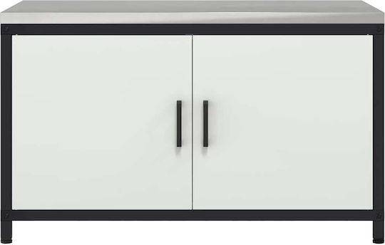 Vidaxl Kitchen Storage Cabinet White 60 X 50 X 92 Cm Steel