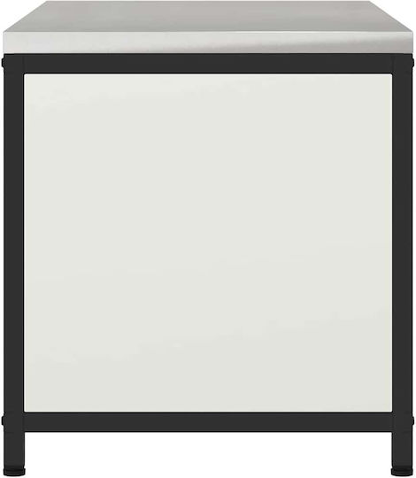 Vidaxl Kitchen Storage Cabinet White 60 X 50 X 92 Cm Steel