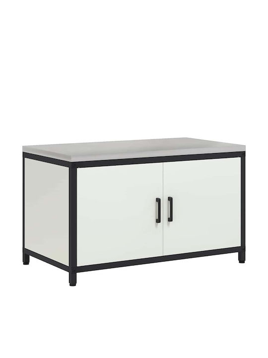 Vidaxl Kitchen Storage Cabinet White 60 X 50 X 92 Cm Steel