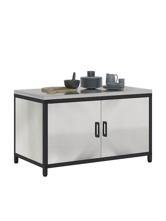 Vidaxl Küchenregal Silber 60 X 50 X 92 cm