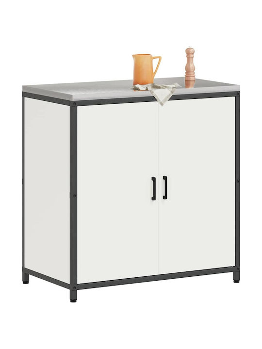 Floor Cabinet White 90x50x92cm