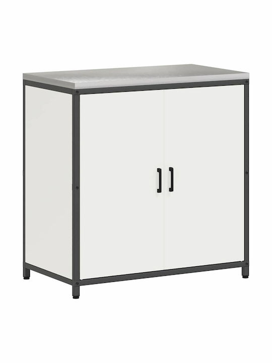 Floor Cabinet White 90x50x92cm