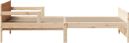 Vidaxl Erweiterbares Kinderbett Braun 80 x 130 165 200 cm