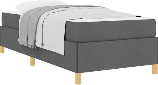 Детско Легло Класически Единично Dark Gray за Матрак 80x200см