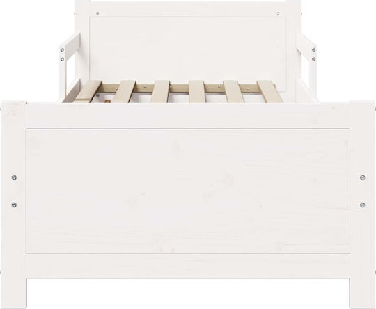 Vidaxl Extendable Kids Bed White 80 x 130 165 200 cm
