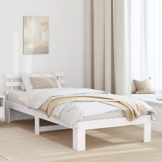 Klassisches Einzelbett für Matratze 100x200cm