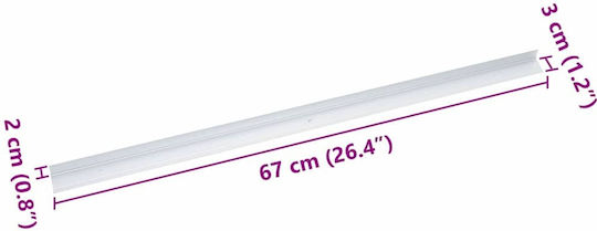 Vidaxl Basis Für Treppen 30 Stück Silber 67 Cm Aluminium