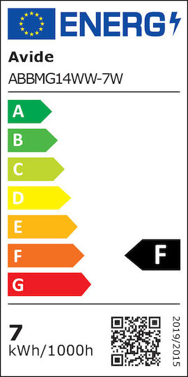 Avide ABBMG14WW-7W Λάμπα LED 7W για Ντουί E14 Θερμό Λευκό 590lm