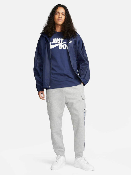 Just Do It Athletic T-shirt Navy Blue