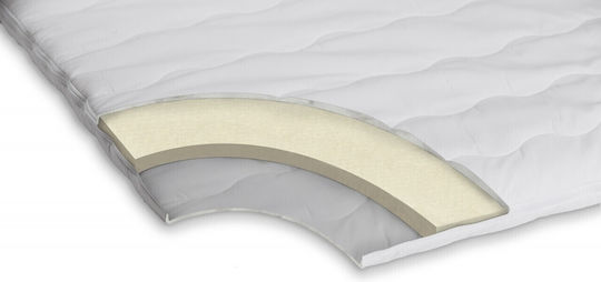 Green Future Matratzentopper Comfort Einzel Schaumstoff mit Abnehmbarem Bezug 90x200x4cm