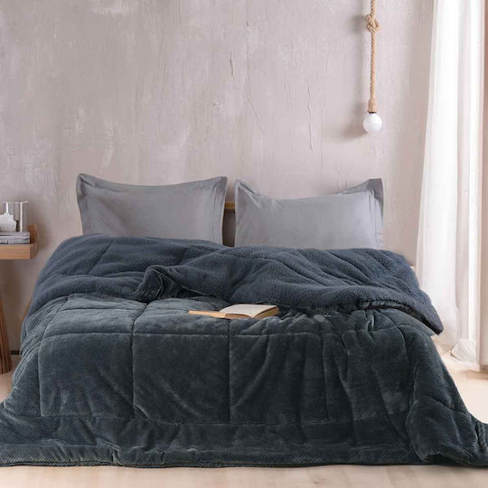 Rythmos Husă de pătură Super Dublu 220x240cm Alvaro Gri 710 g/mp²Gsm