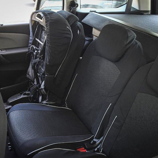 Set Huse Auto 10buc Poliester Negru