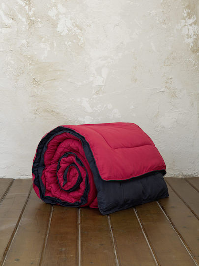 Nima Πάπλωμα Μονό 160x240εκ. Abalone Ruby Red / Black 9.5 togs