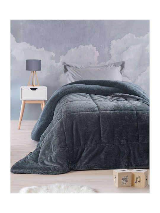 Rythmos Κουβερτοπάπλωμα Υπέρδιπλο 220x240εκ. Tilty Γκρι Μπλε 710 GSM