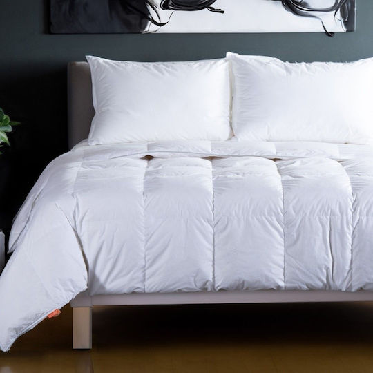 Nef-Nef Homeware Πάπλωμα Μονό Πουπουλένιο 160x220εκ. Duck Down 60/40 White 300 GSM 11 togs