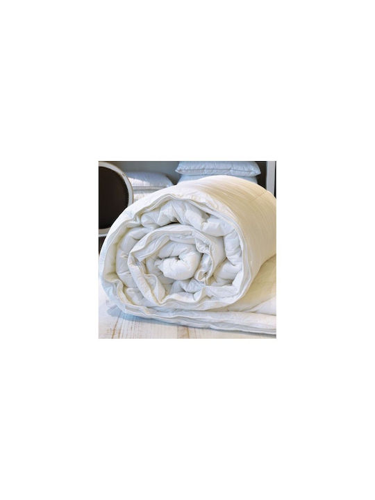 Kentia Pilotă Super Dublu cu Umplutură Hollowfiber 220x240cm 4 Seasons Alb 400 g/mp²Gsm