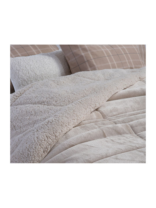 Nef-Nef Homeware Duvet Cover Single 160x220cm Singular Gray 250 GSMGsm