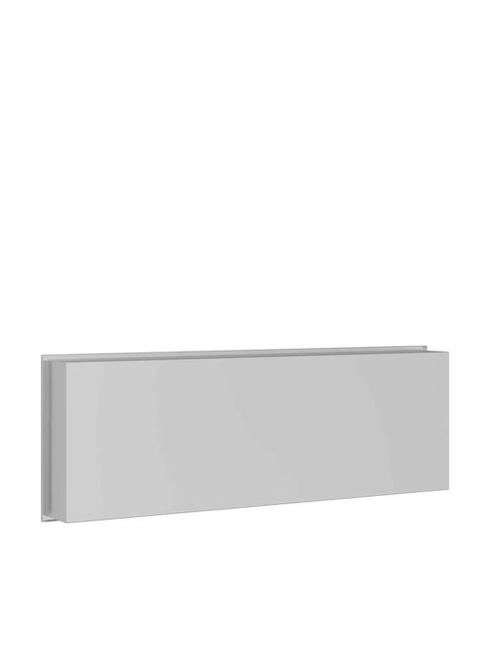 vidaXL Wall Mounted Bathroom Shelf Metallic 30x9.5x90cm Silver