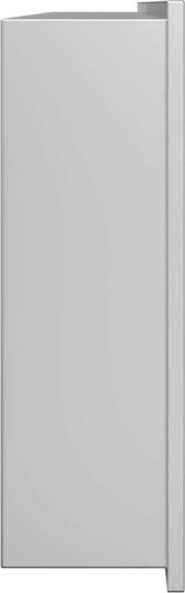 vidaXL Επιτοίχια Ραφιέρα Μπάνιου Μεταλλική 30x9.5x90cm Ασημί