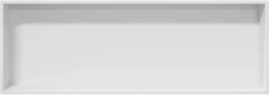 vidaXL Επιτοίχια Ραφιέρα Μπάνιου Μεταλλική 30x9.5x90cm Λευκή