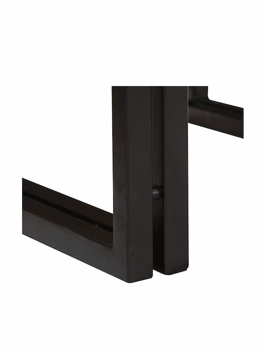 vidaXL Floor Bathroom Shelf Wooden 80x50x23cm Brown