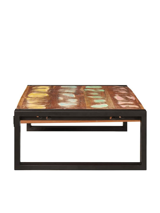 vidaXL Floor Bathroom Shelf Wooden 80x50x23cm Brown