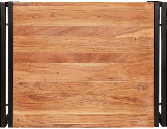 vidaXL Επιδαπέδια Ραφιέρα Μπάνιου Ξύλινη 65x50x23cm Καφέ