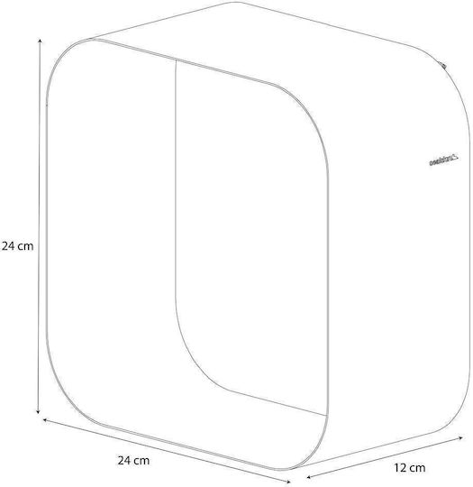 Sealskin Brix Стенен Рафт за баня Метален 24x12x24см Черна
