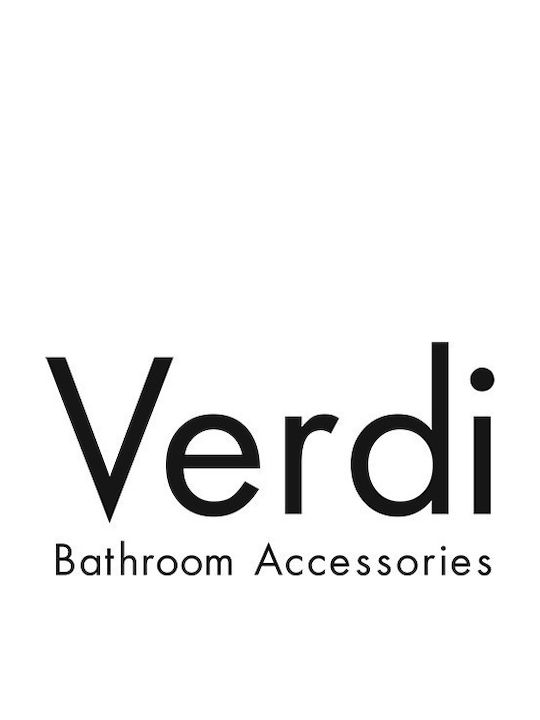 Verdi Omicron Επιτοίχια Ραφιέρα Μπάνιου Γυάλινη με 1 Ράφι Nickel Matt