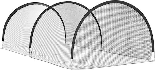 Vidaxl Baseball & Softball Black 702 x 369.5 x 243.5 cm Polyester