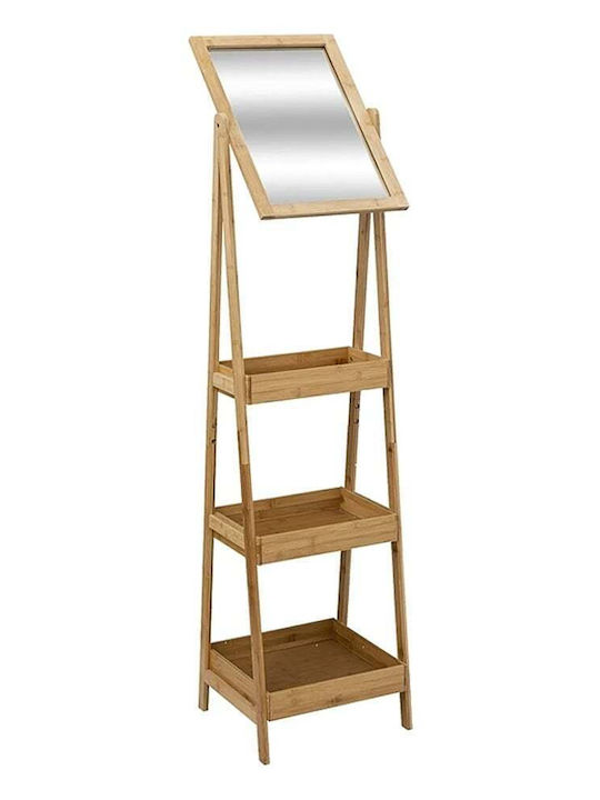 5Five JJA Επιδαπέδια Ραφιέρα Μπάνιου Bamboo με 3 Ράφια 40x39x160cm