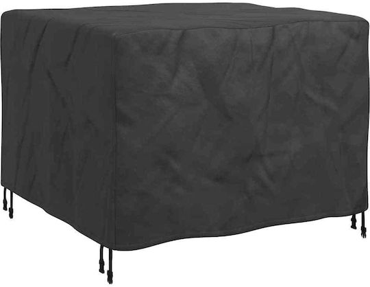 vidaXL Waterproof Dining Table Cover Black 113x113x73cm
