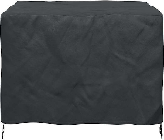 vidaXL Waterproof Dining Table Cover Black 113x113x73cm