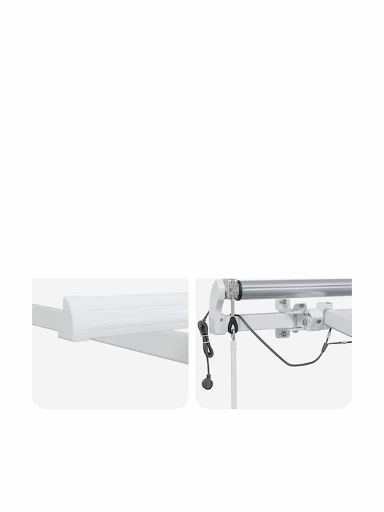 vidaXL Terrace Tent with LEDs White 6x3m