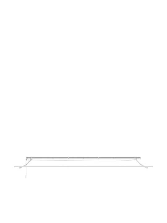 vidaXL Terrace Tent with LEDs White 6x3m