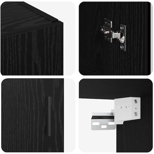 vidaXL Cabinet de baie L69.5xA34xÎ90cm Stejar